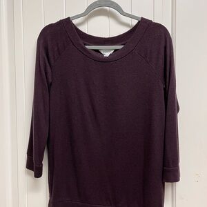 Market & Spruce Plum Knit Top